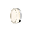 SLV LED Wand-/Deckenleuchte CYFT XL, 125�, 15W, 2700/3000/4000K, 810lm, IP65, dimmbar, schwarz / klar