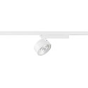 SLV 1-phase spot KALU 2.0 PHASE cylindrical, UGR < 19, with lens optics, cardanic swivelling IP20, white dimmable