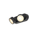 SLV LED Wand-/Deckenstrahler KALU 2.0 DOUBLE, IP20, 2-flammig, CRi>90, UGR<19, dimmbar, kardanisch, 19W 3000K 2x1400lm 36�, schwarz