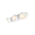 SLV LED Wand-/Deckenstrahler KALU 2.0 TRIPLE, IP20, 3-flammig, CRi>90, UGR<19, dimmbar, kardanisch, 28W 2700K 3x1350lm 36�, wei�