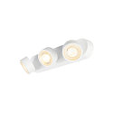 SLV LED Wand-/Deckenstrahler KALU 2.0 TRIPLE, IP20, 3-flammig, CRi>90, UGR<19, dimmbar, kardanisch, 28W 3000K 3x1400lm 36�, wei�