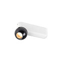 LED Wand-/Deckenleuchte DYSKO SINGLE, 36�, 6,7W, 2700K, 750lm, IP20, dimmbar, wei� / schwarz