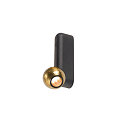 LED Wand-/Deckenleuchte DYSKO SINGLE SWITCH, 36�, 6,7W, 2700K, 750lm, IP20, dimmbar, schwarz / gold