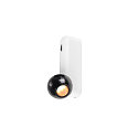 LED Wand-/Deckenleuchte DYSKO SINGLE SWITCH, 36�, 6,7W, 2700K, 750lm, IP20, dimmbar, wei� / schwarz