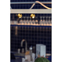 SLV Dekorativer LED 1-Phasen Strahler DYSKO, IP20, 6.7W 2700K 750lm 36�, CRi>90, dimmbar, Gold / Adapter schwarz