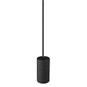 SLV Pendelleuchte FITU PD STONE, E27, 1x max. 15W, IP20, offenes Kabelende, dimmbar, schwarz