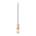 SLV Pendelleuchte FITU PD STONE, E27, 1x max. 15W, IP20, offenes Kabelende, dimmbar, beige