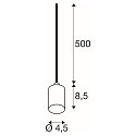 SLV Pendelleuchte FITU PD RIBBED, E27, 1x max. 15W, IP20, offenes Kabelende, dimmbar, schwarz