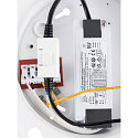 SLV LED Deckenleuchte PANEL 60, rund, 90�, 29W, 3000/4000K, 3050lm, IP20, DALI dimmbar, wei�