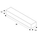 SLV Einbauset f�r P-LIGHT, 3W, wei�