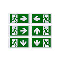 Piktogrammfolie f�r P-LIGHT, 6er Set, B:15,5cm, gr�n