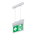 SLV LED Wand-/Deckenleuchte P-LIGHT, rechteckig, 3W, 6000K, 37lm, IP20, wei� / transparent