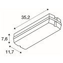 SLV LED Wand-/Deckenleuchte P-LIGHT, rechteckig, 5,2W, 6000K, 90lm, IP65, wei� / transparent