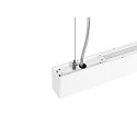 SLV LED Pendelleuchte GLENOS� PRO, 120cm, 75�, 60W, UGR16, IP20, dimmbar, 4000K, 7800lm, wei� / schwarz