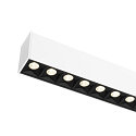 SLV LED Pendelleuchte GLENOS� PRO, 120cm, 75�, 60W, UGR16, IP20, dimmbar, 4000K, 7800lm, wei� / schwarz