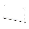 LED Pendelleuchte GLENOS� PRO, 150cm, 75�, 70W, UGR16, IP20, dimmbar, 3000K, 8500lm, wei� / schwarz