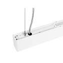 LED Pendelleuchte GLENOS� PRO, 150cm, 75�, 70W, UGR16, IP20, dimmbar, 3000K, 8500lm, wei� / schwarz