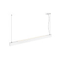 LED Pendelleuchte GLENOS� PRO, 150cm, 75�, 70W, UGR16, IP20, dimmbar, 3000K, 8500lm, wei� / schwarz
