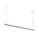 LED Pendelleuchte GLENOS� PRO, 150cm, 75�, 70W, UGR16, IP20, dimmbar, 3000K, 8500lm, wei� / schwarz