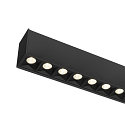 SLV LED Deckenleuchte GLENOS� PRO, 120cm, 75�, 30W, UGR19, IP20, dimmbar, 4000K, 3900lm, schwarz