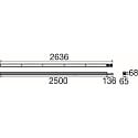 SLV LED Lichtbandsystem EASYLIGHT 2500 140 835/840/850 WB BK ML, 250cm, 29W, 3500/5000K, 5542lm, IP20, schwarz