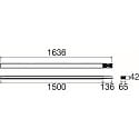 SLV Blindabdeckung EASYLIGHT BC 1500 5 25 BK, 150cm, 5-polig, 2,5mm�, IP20, schwarz