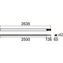 SLV Blindabdeckung EASYLIGHT BC 2500 5 25 BK, 250cm, 5-polig, 2,5mm�, IP20, schwarz