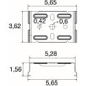 SLV Deckenbefestigung EASYLIGHT SCF M6 BK, fix, schwarz