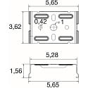 SLV Deckenbefestigung EASYLIGHT SCF M10 BK, fix, schwarz