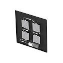 SLV LED Panel PAVANNO 625, 45�, 22W, 3000/4000K, 3440lm, IP20, UGR19, dimmbar, schwarz