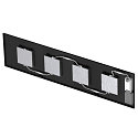 SLV LED Panel PAVANNO 1200/300, 45�, 18W, 3000/4000K, 2850lm, IP20, UGR19, schwarz
