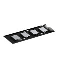 SLV LED Panel PAVANNO 1200/300, 45�, 18W, 3000/4000K, 2850lm, IP20, UGR19, schwarz