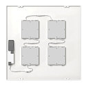 SLV LED Raster-Einbaupanel PAVANNO 600 DALI, IP20, 220-240V AC/DC, 22-38W 3000-5000 (CCT) 6750lm 80�, UGR <19, dimmbar, wei�