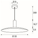 SLV Pendelleuchte LALU� SET ELYPSE 33, E27, 1x max. 7,5W, IP20, dimmbar, schwarz
