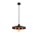 SLV Pendelleuchte LALU� SET PLATE 33, E27, 1x max. 7,5W, IP20, dimmbar, schwarz