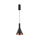 SLV LED Pendelleuchte LALU� SET CONE 15, Aufbauversion, 40�, 10W, 2700/3000K, 550lm, IP20, dimmbar, schwarz