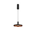 SLV LED Pendelleuchte LALU� SET PLATE 22, Aufbauversion, 40�, 10W, 2700/3000K, 700lm, IP20, dimmbar, schwarz