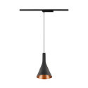 LED 1-Phasen Pendelleuchte LALU� SET CONE 15, IP20, 10W 2700/3000K (CCT Switch) 40�, CRi>90, dimmbar, schwarz / Bronze