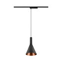 SLV LED 1-Phasen Pendelleuchte LALU� SET CONE 15, IP20, 10W 2700/3000K (CCT Switch) 40�, CRi>90, dimmbar, schwarz / Bronze