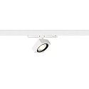 LED 3-Phasen Strahler EURO CUBE 2 M, eckig, 40°, 14W, IP20, DALI dimmbar, 4000K, 1700lm, weiß/schwarz