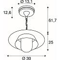 SLV Outdoor Pendelleuchte SEJERO, E27, IP65, dimmbar, anthrazit