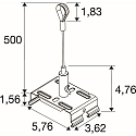 SLV Abh�ngeset f�r Lichtbandsystem EASYLIGHT, Stahlseil mit �se, 500cm, edelstahl