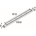 SLV LED Deckenleuchte BATTEN INDUSTRY C, 38W, 4000K, 7000/12100lm, IP23, DALI dimmbar, wei�