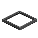 Aufbaurahmen für LED PANEL P und PAVANNO, 60cm, schwarz