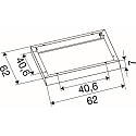 SLV Aufbaurahmen f�r LED PANEL P und PAVANNO, 62cm, schwarz