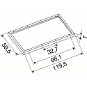 SLV Aufbaurahmen f�r LED PANEL P und PAVANNO, 120/60cm, schwarz