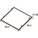 SLV Einbaurahmen f�r LED PANEL P und PAVANNO, 62cm, wei�