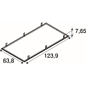 SLV Einbaurahmen f�r LED PANEL P und PAVANNO, 120/60cm, wei�