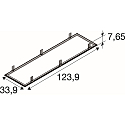 SLV Einbaurahmen f�r LED PANEL P und PAVANNO, 120/30cm, schwarz