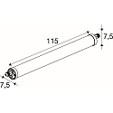 SLV LED Feuchtraumleuchte TUBULAR P, 120cm, 35W, 4000K, 5200lm, IP66, DALI dimmbar, wei�